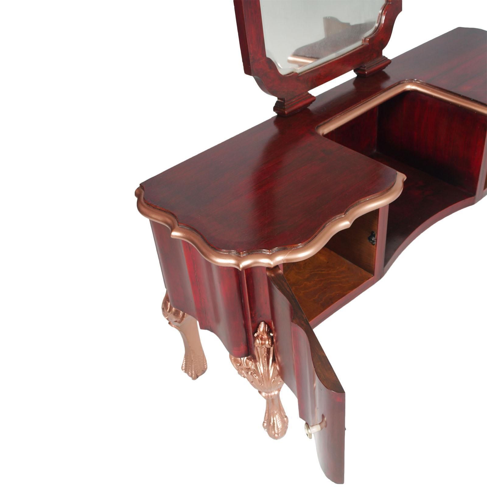 photo for sale Early 20th Century Venetian Baroque Vanity, Mirrored Console, Dressing Table