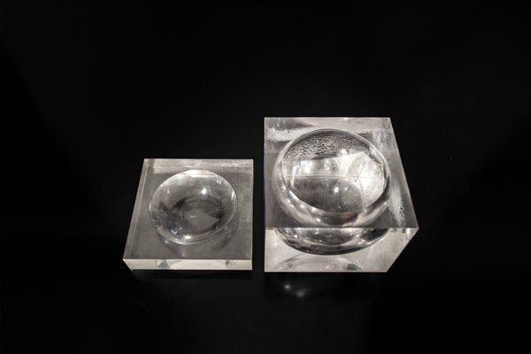 Acrylic Glass Ice Bucket By Alessandro Albrizzi, 1970s photo for sale