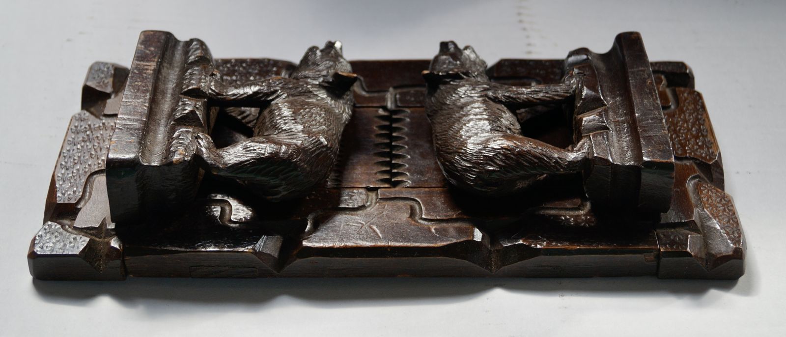 Antique Hand Carved Black Forest Extending Book Rack photo buy