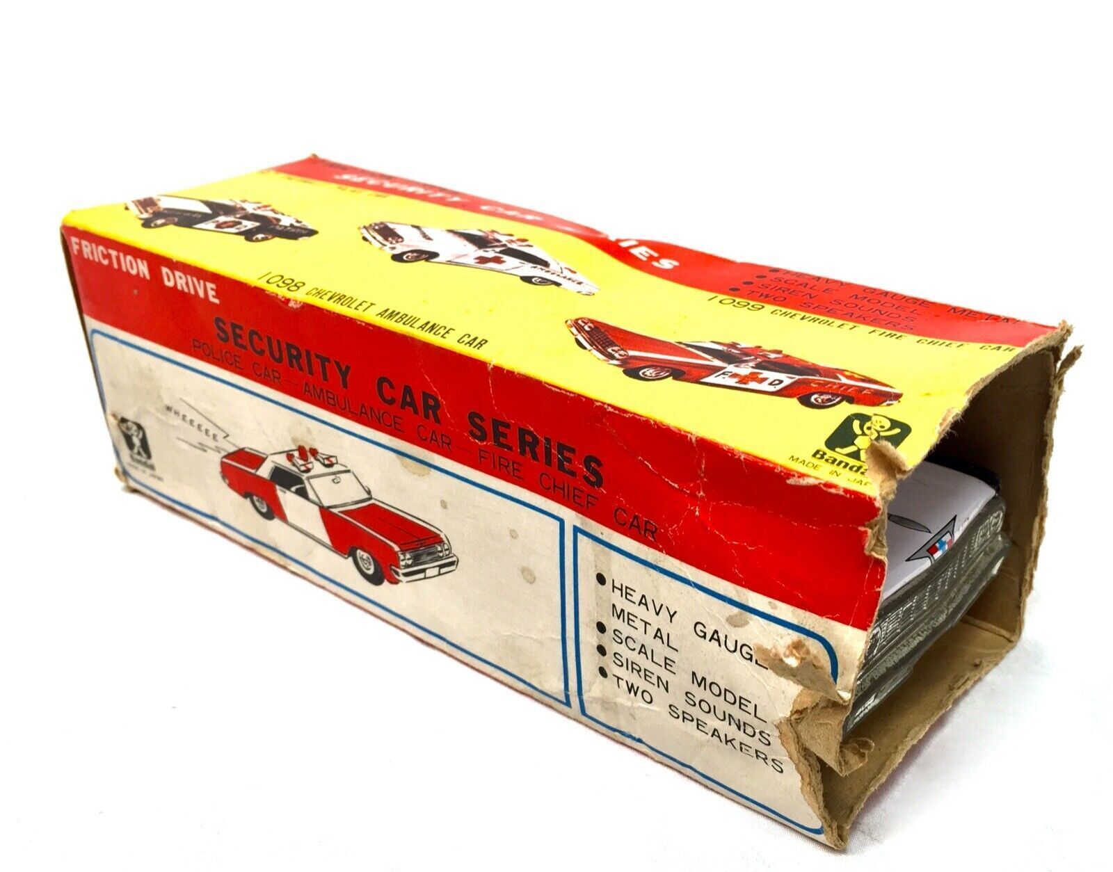 photo for sale Vintage Toy   Bandai Tin Highway Patrol Car With Box / Made In Japan / 1960s