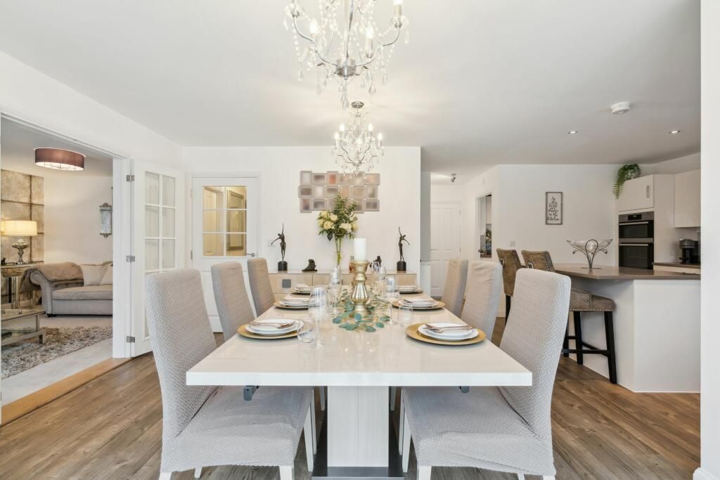 Alf Italian Dining Table In Cream Lacquered Finish, Grey Detail. Seats 8 12 People Once Extended. photo vinterior