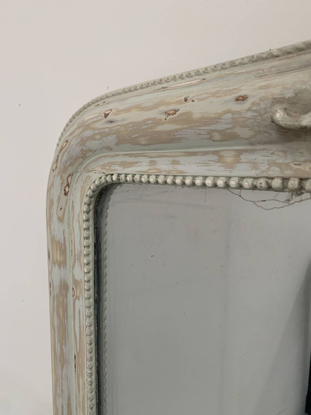 Louis XV Style Mirror In Wood And Patinated Stucco, 19th Century photo vinterior