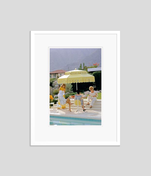 Slim Aarons 'Palm Springs Life' Framed White photo furniture