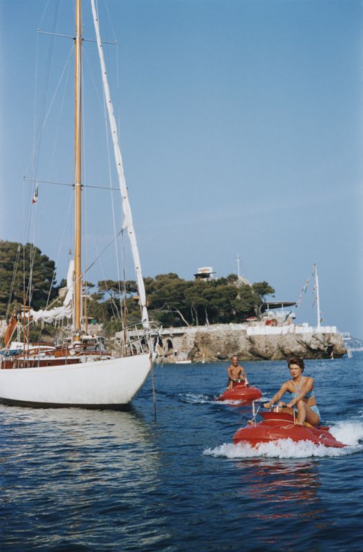 Slim Aarons 'Monte Carlo' Framed White