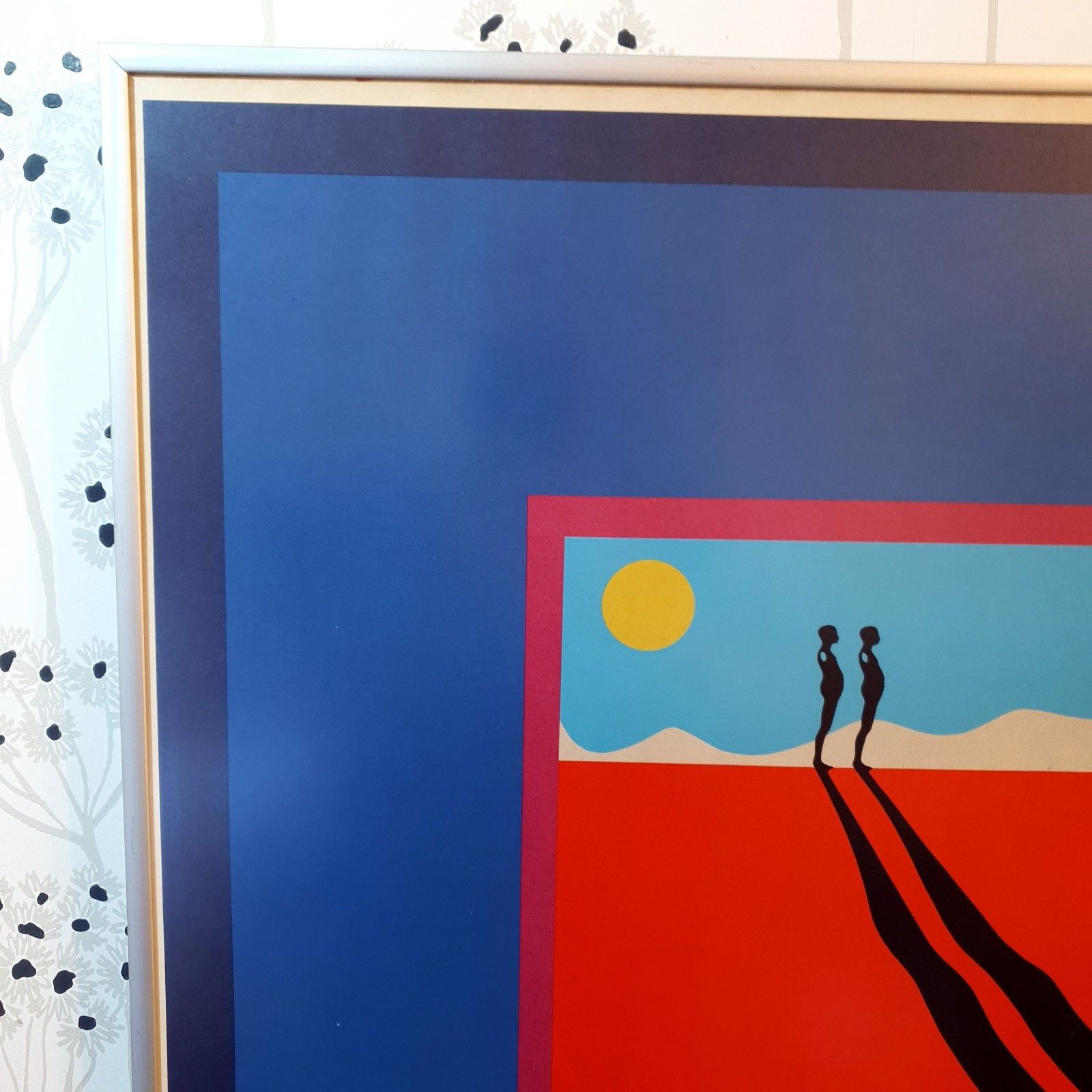 Ernest Trova 1970 Serigraph Print Pace Pop Art Gallery Exhibition Metal Frame photo 300.0