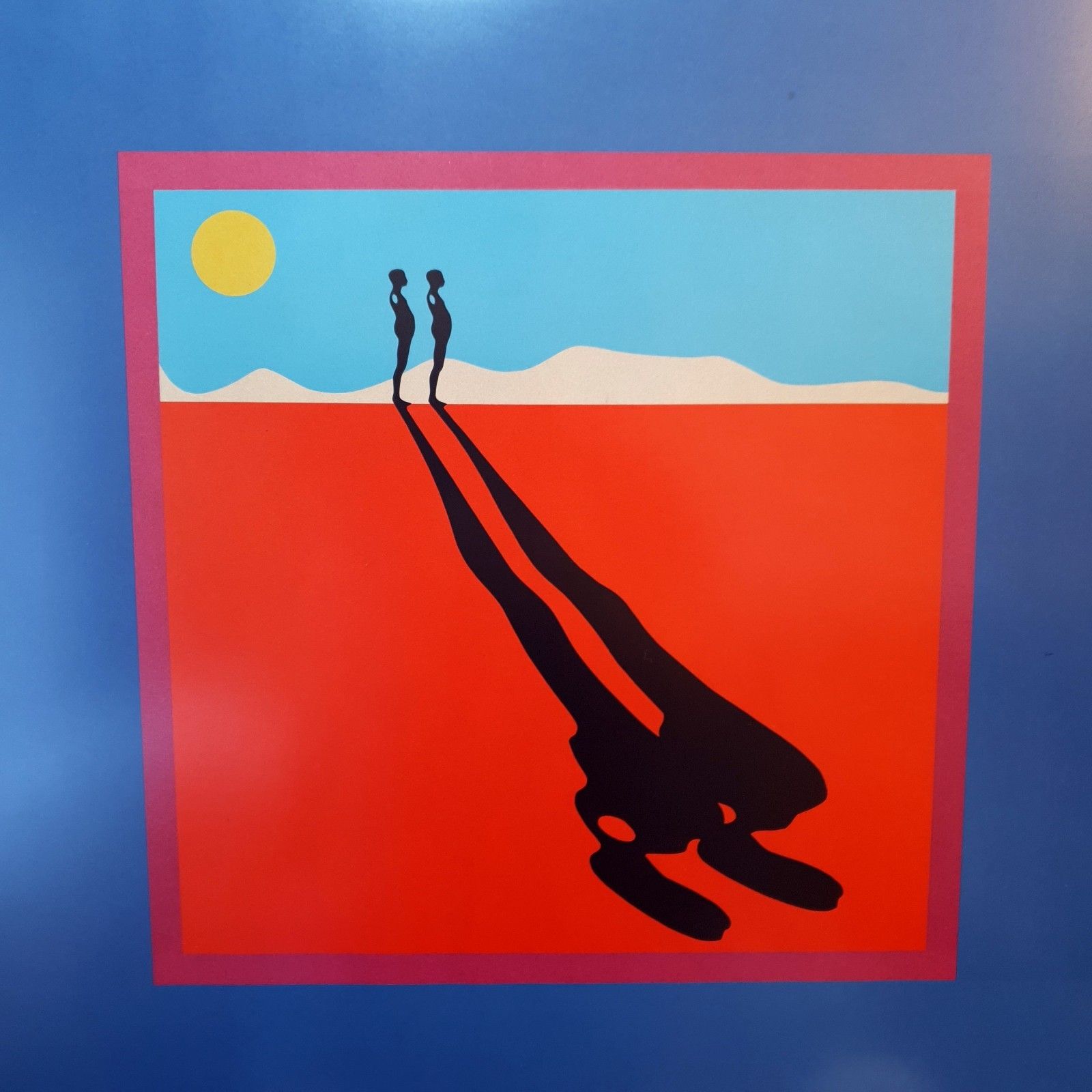 photo furniture Ernest Trova 1970 Serigraph Print Pace Pop Art Gallery Exhibition Metal Frame