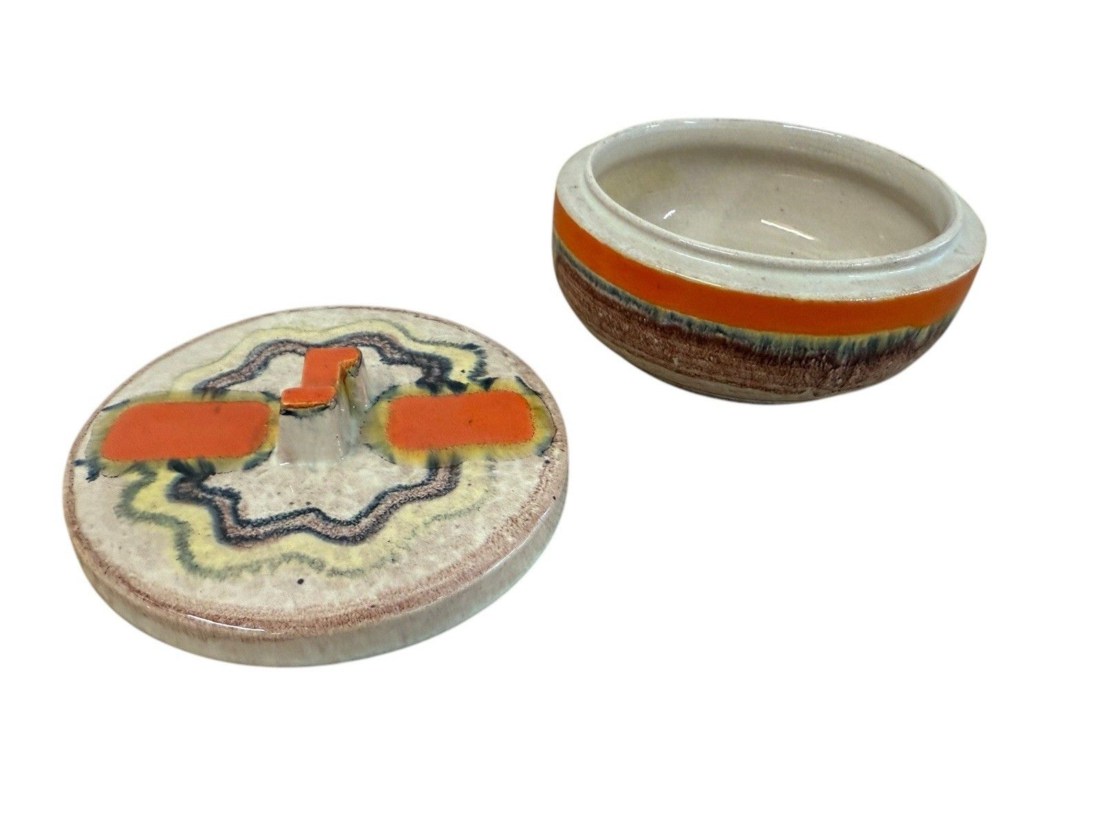 Art Deco Dumler & Breiden Pottery Lidded Pot photo for sale