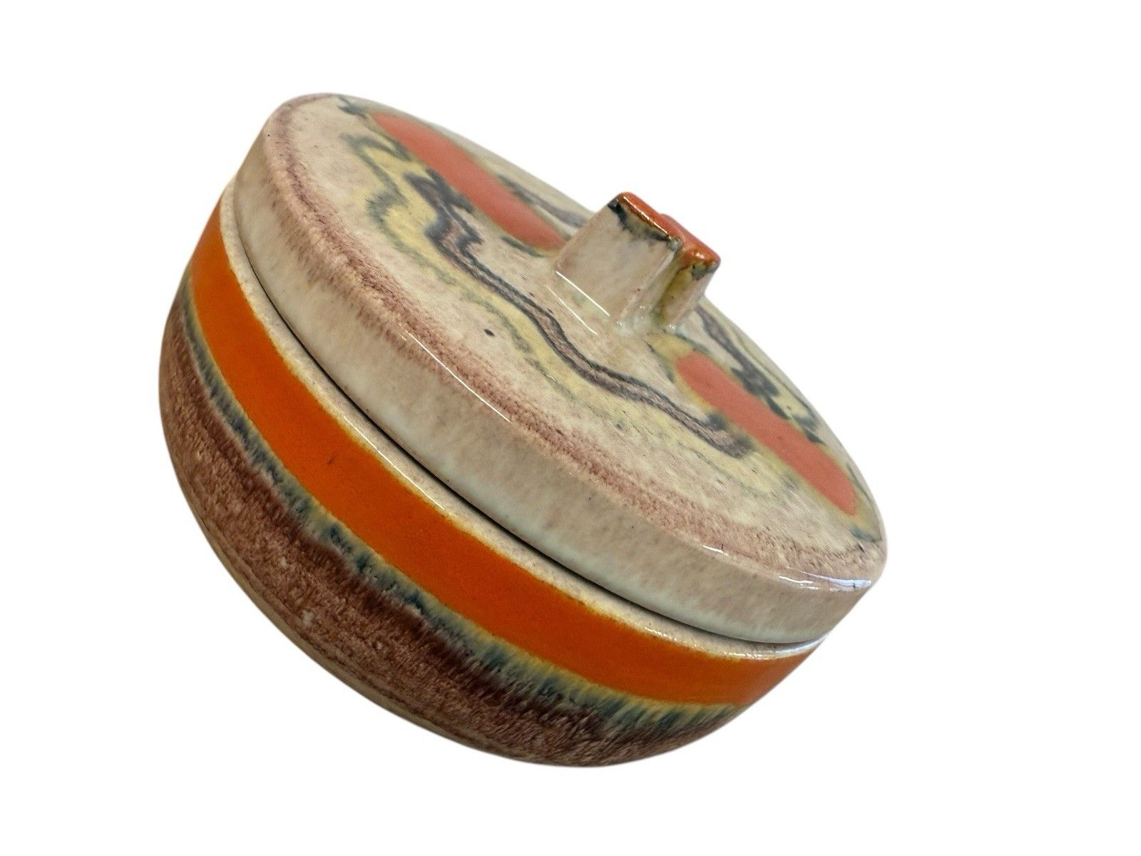 Home Decor Art Deco Dumler & Breiden Pottery Lidded Pot photo