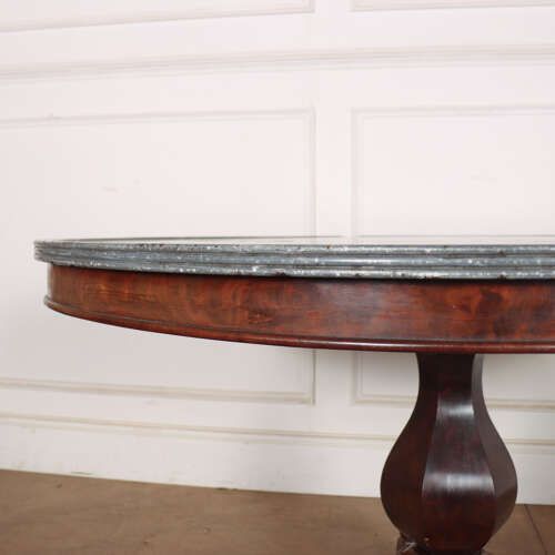 Large French Marble Topped Gueridon photo vinterior