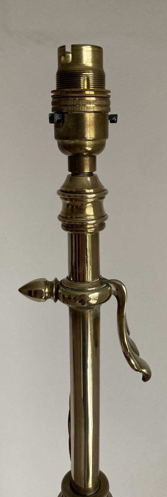 19th Century Brass Standard Lamp In The Manner Of Benson photo Lighting