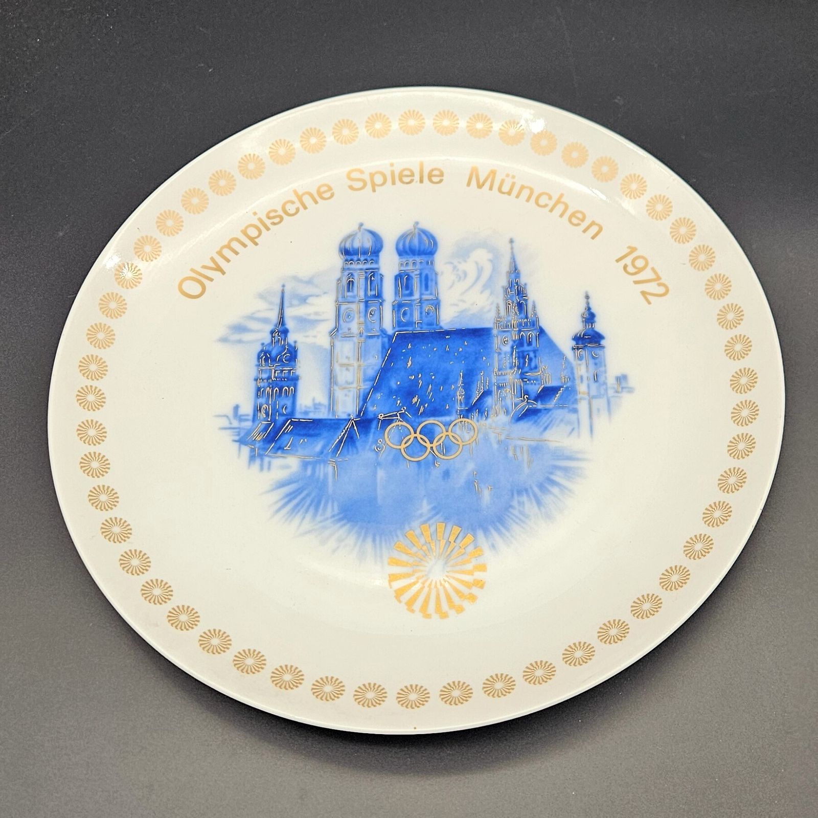 Porcelain Plate From The 1972 Munich Olympic Games