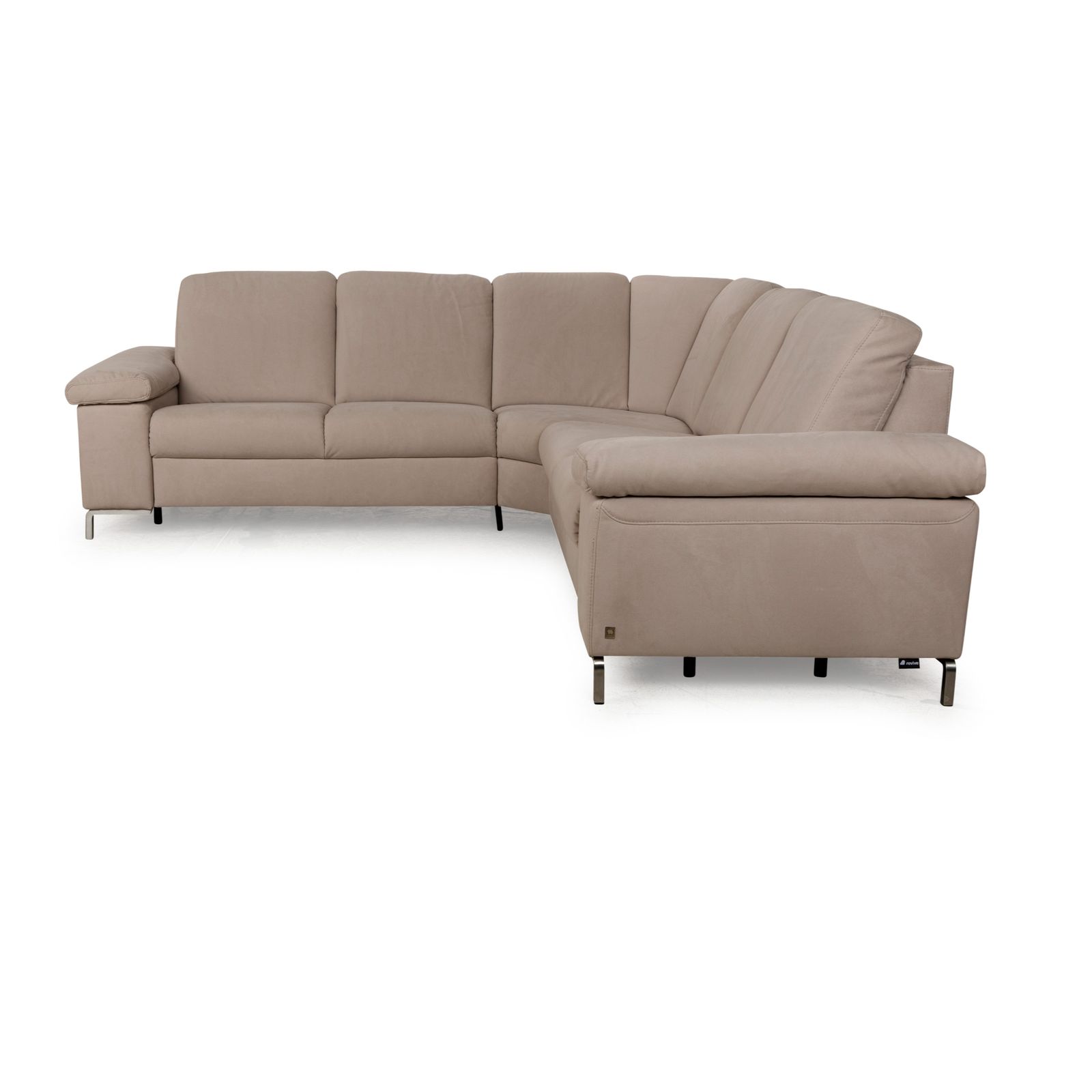 Furniture Musterring Fabric Corner Sofa Beige photo