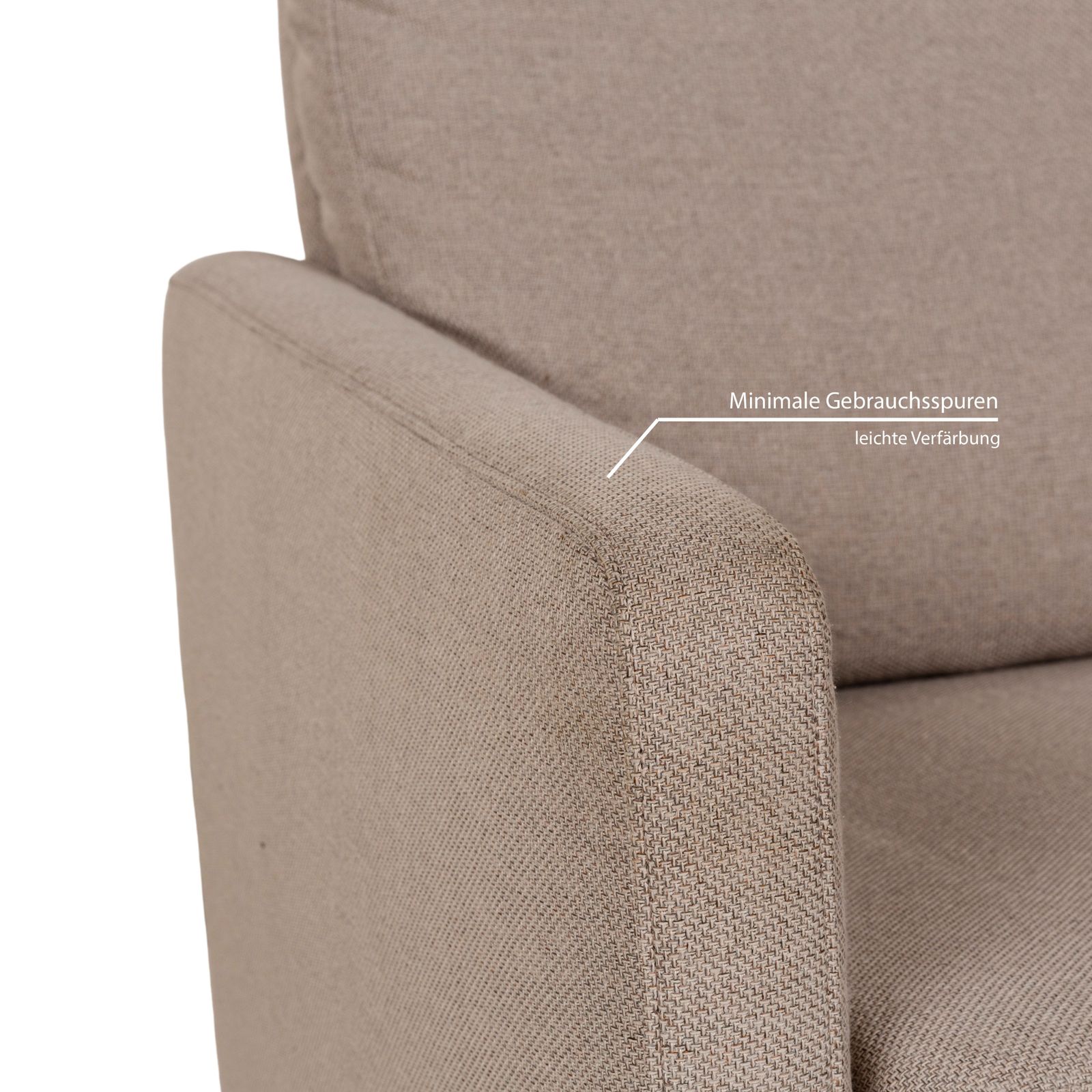 Canapé 3 places Willi Schillig en tissu beige photo Mobilier