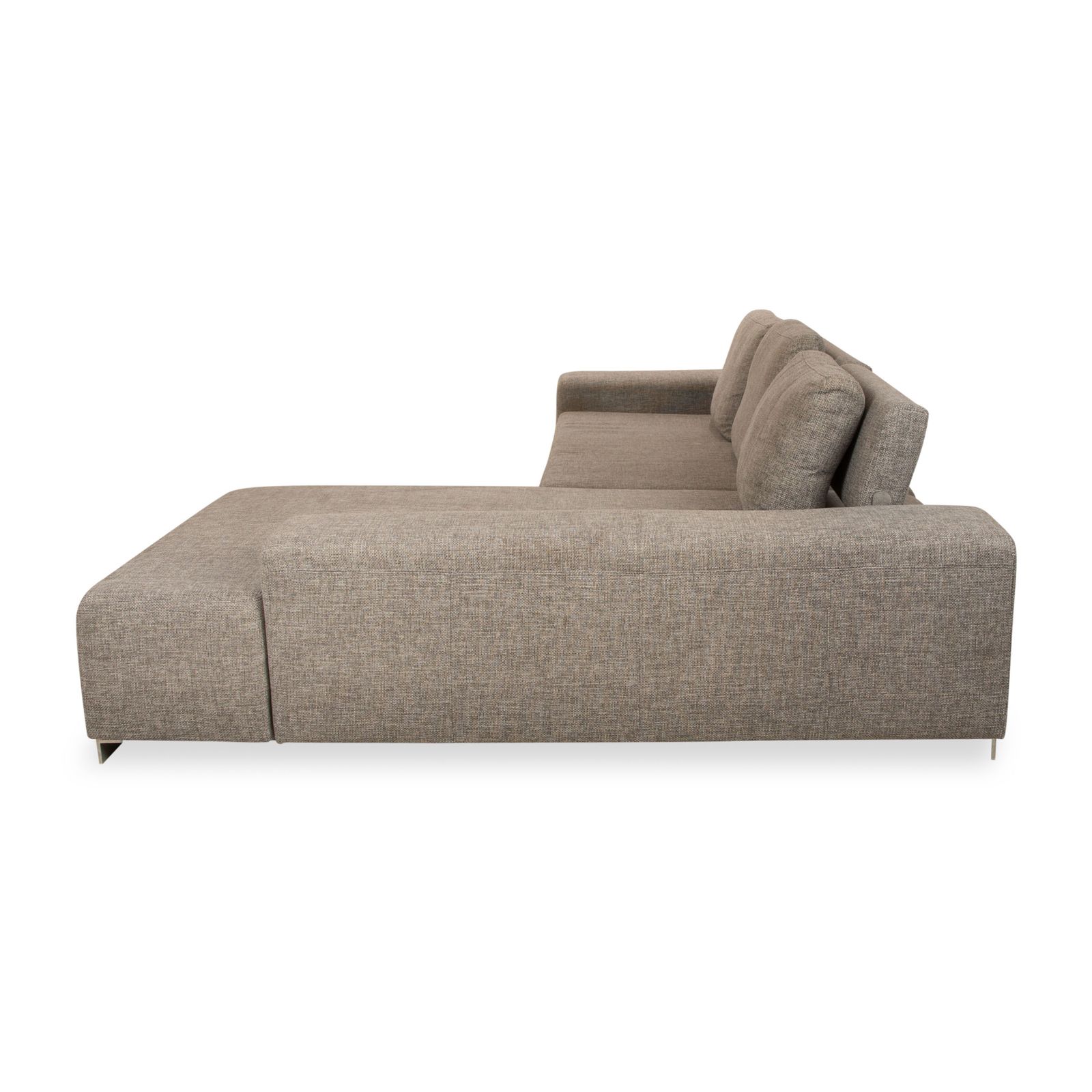 photo for sale Canapé d'angle Ewald Schillig Topas en tissu gris, récamière droite