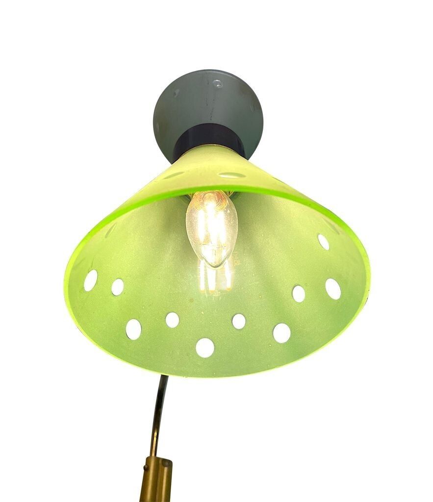 An Italian 1950s Brass And Glass Telescopic Reading Wall Light photo Lighting