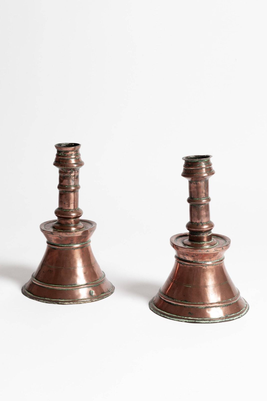Pair Of 19th Century Ottoman Copper Candlesticks