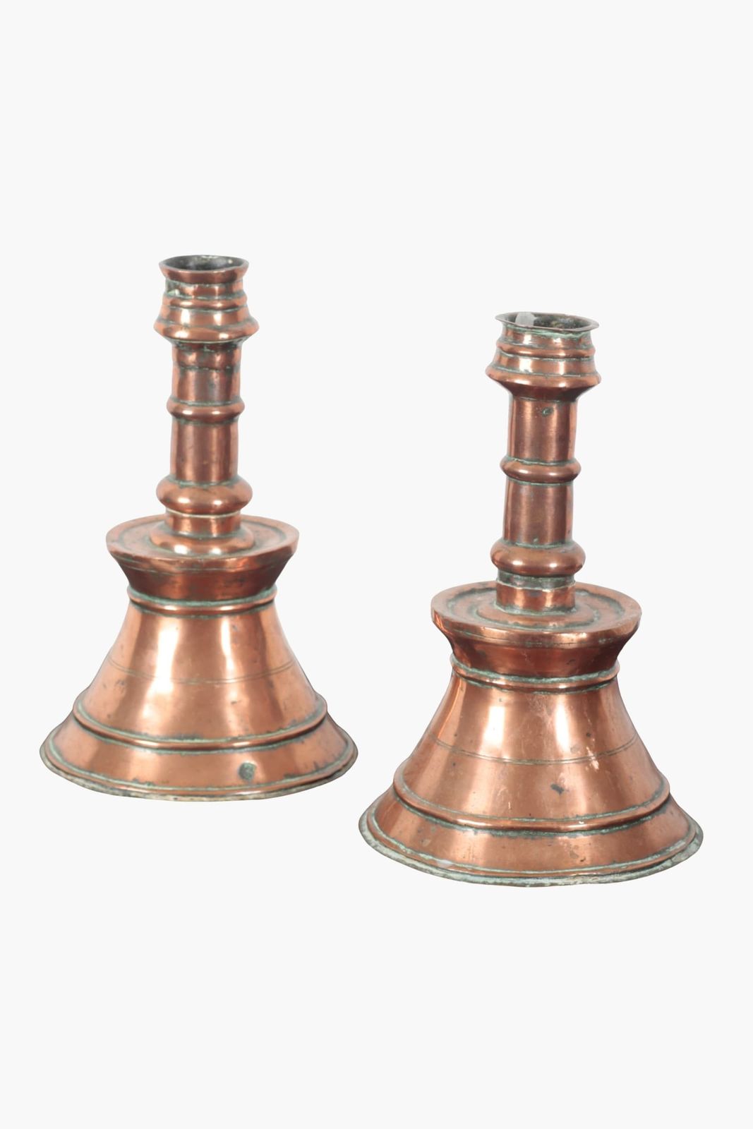 Pair Of 19th Century Ottoman Copper Candlesticks photo vinterior