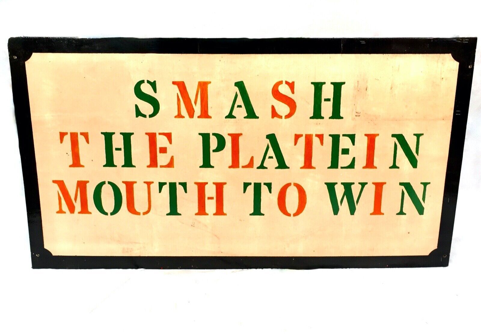 photo furniture Vintage 20th Century Travelling Fairground Plate Smash / Ball Throw Boards Game