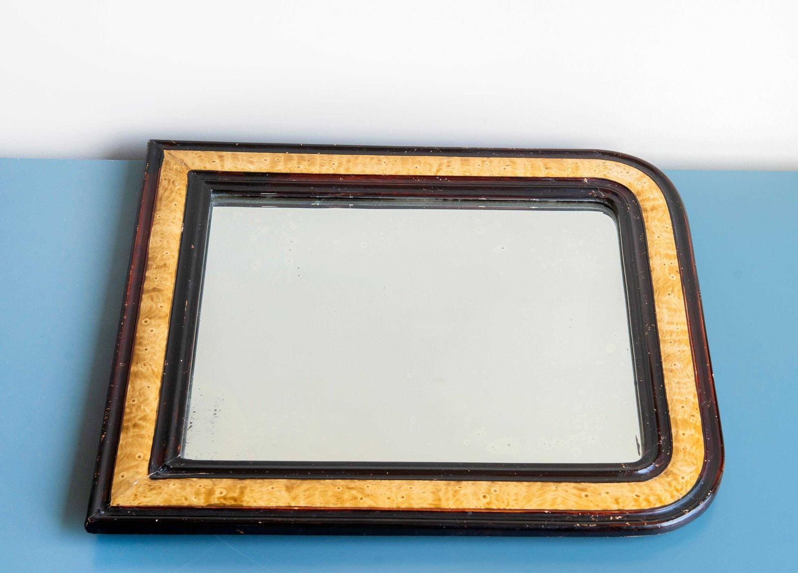 photo furniture Antique Louis Philippe Mirror, Rustic Half Round Wall Mirror, French Farmhouse Mirror, Decorative Plaster Arch Mirror, 19th Century