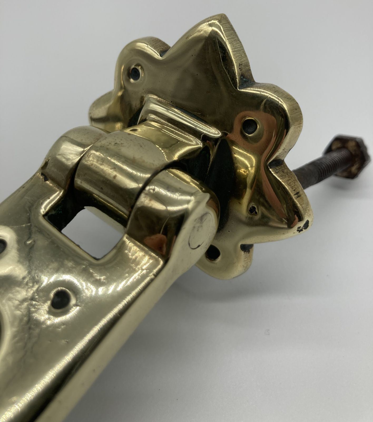 A Late 19th Century Arts And Crafts Brass Door Knocker photo furniture