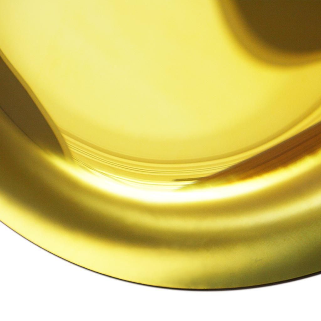 Modern Sculptural Concave Yellow Glass French Mirror photo buy