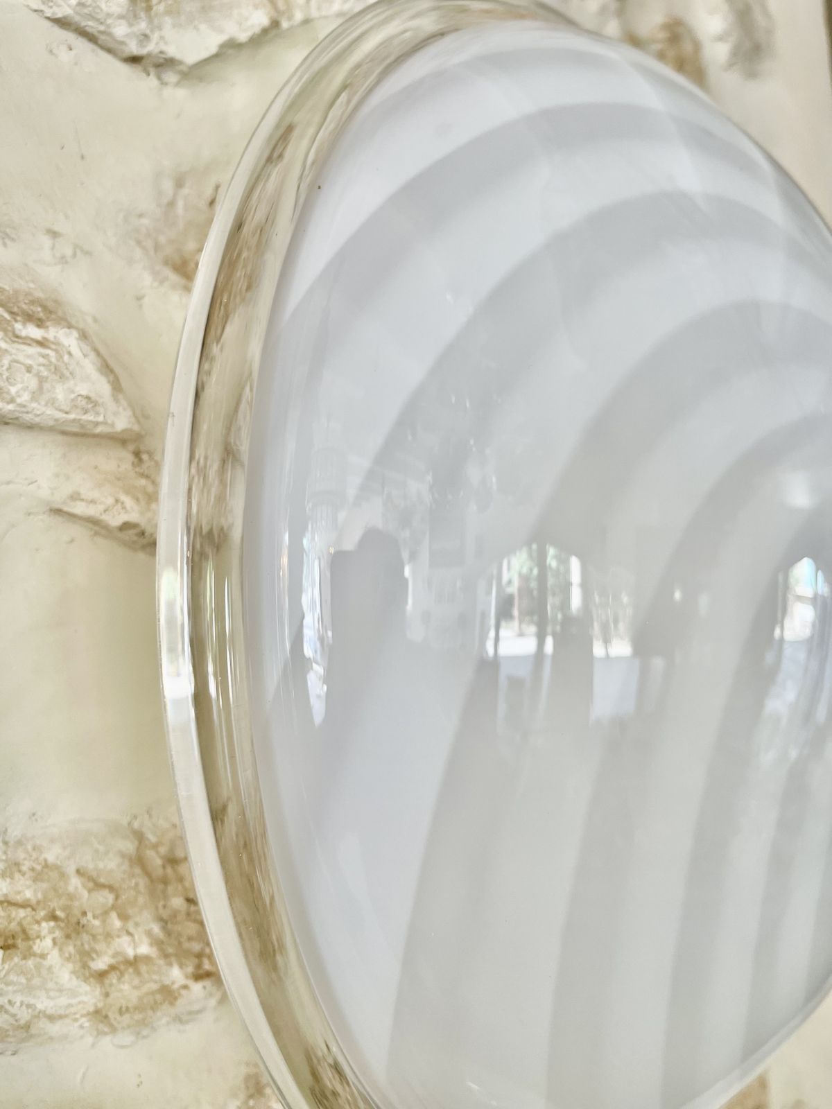 Vistosi By Vetri Wall Lighting Pair Murano Glass 42 Cm , Italie 1980s photo furniture