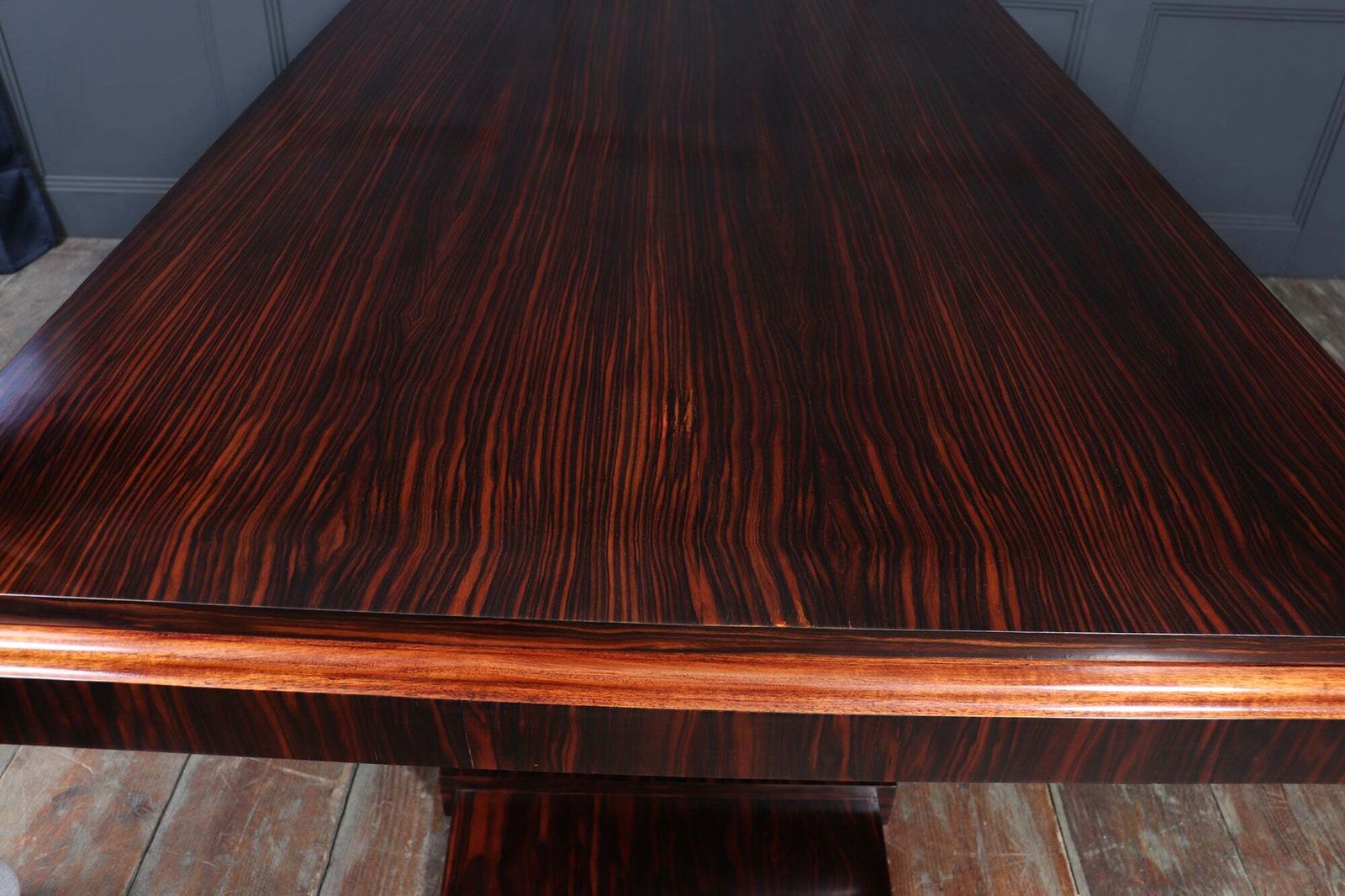 Furniture French Art Deco Dining Table In Macassar Ebony photo