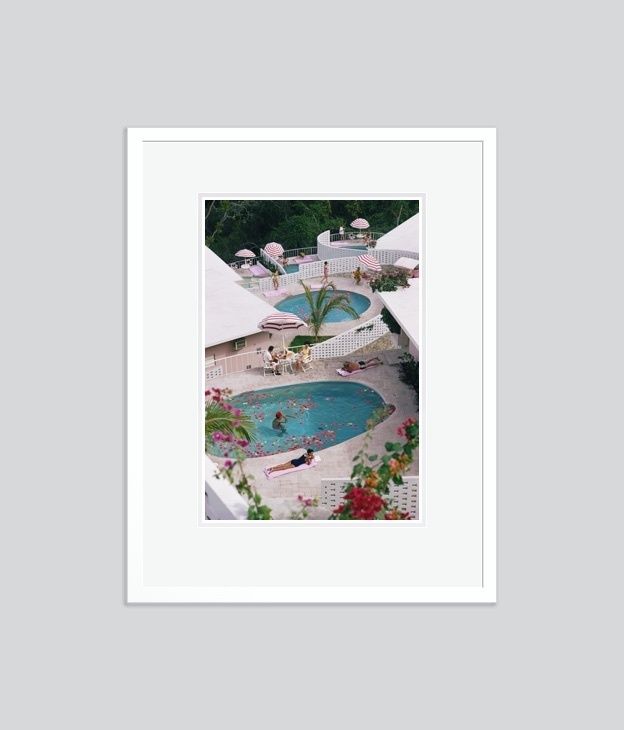 Slim Aarons 'Las Brisas Hotel' Framed White photo furniture