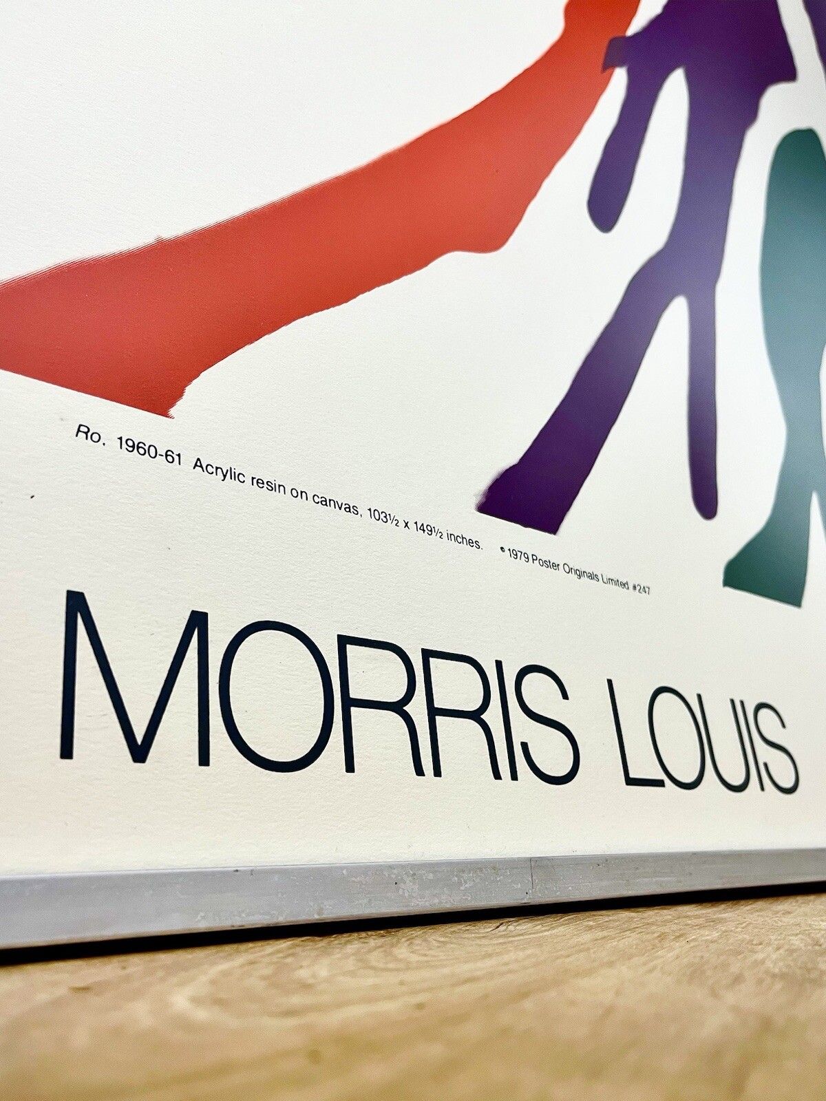 Morris Louis ‘Delta Eta’ Original Museum Lithograph, Mid Century Art 1979 photo Art