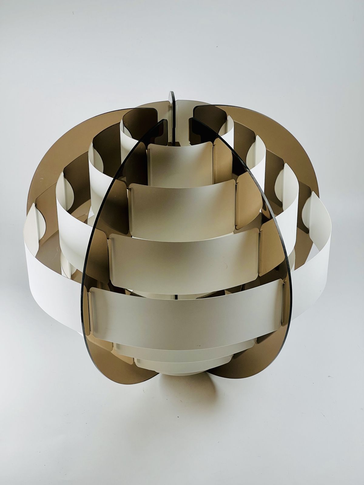 Smoked Acrylic Pedant Light By Flemming Brylle & Preben Jacobsen photo Lighting