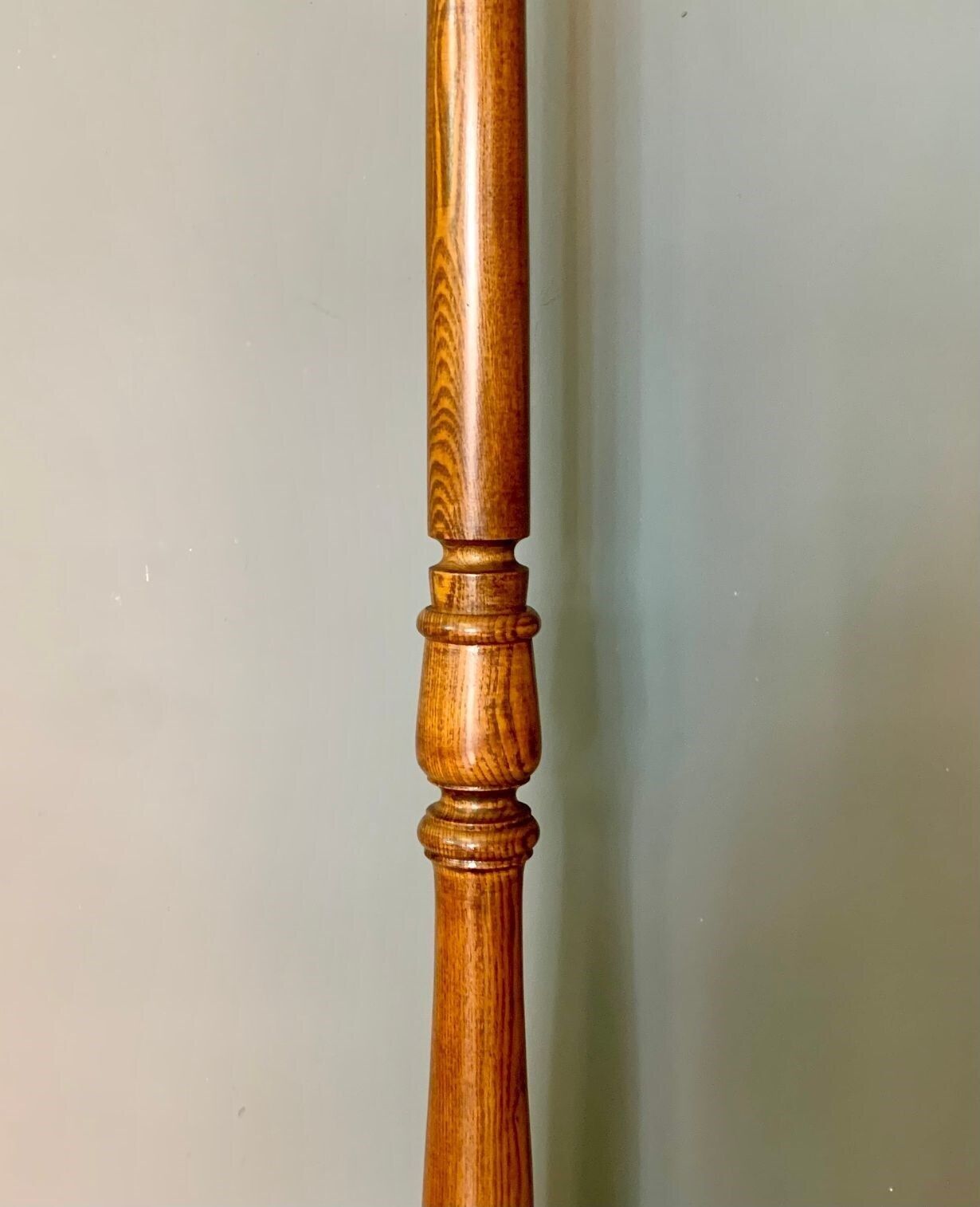 Vintage Wooden Turned Floor / Standard Lamp photo for sale