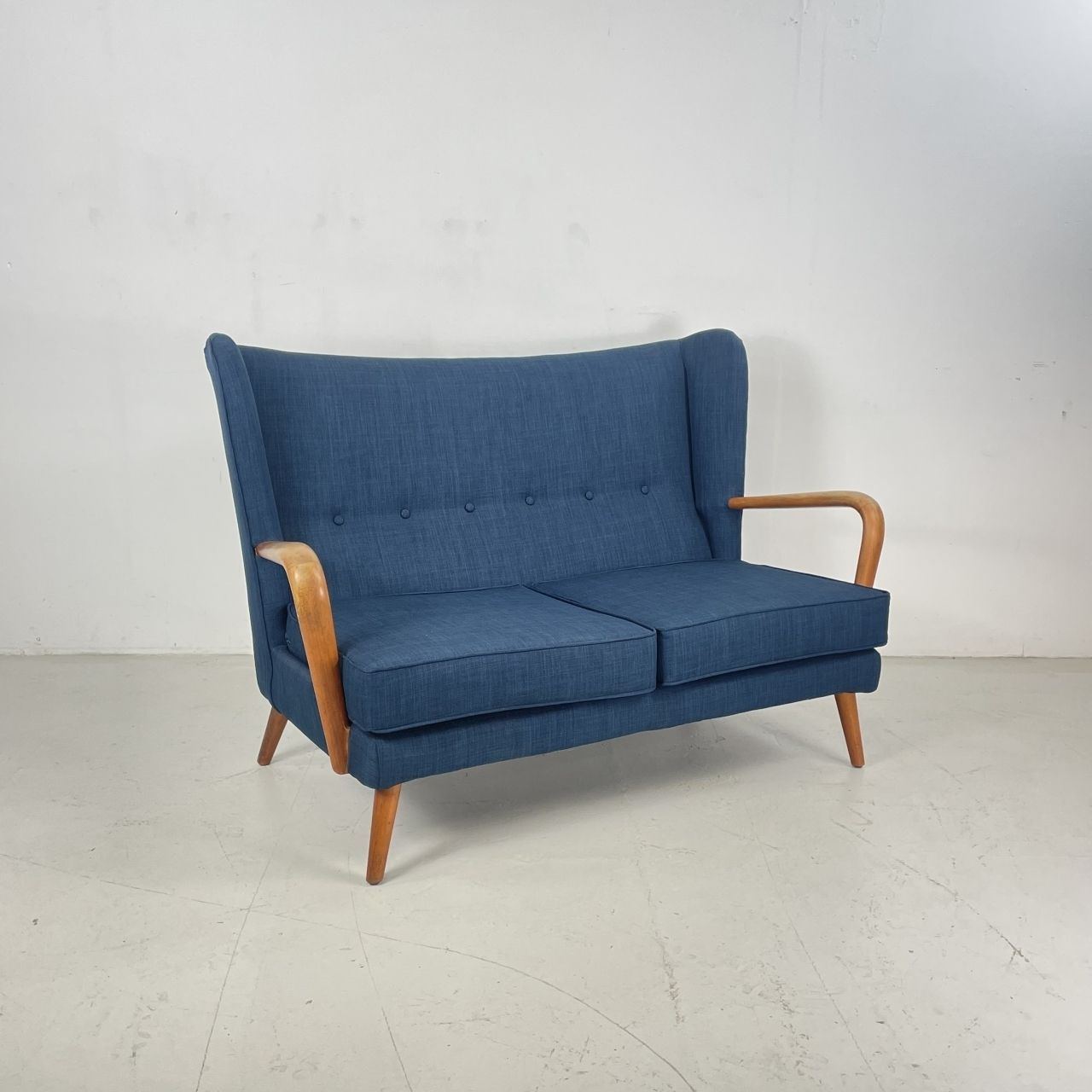 1950s Bambino Sofa By Howard Keith For Hk Furniture In Navy Blue