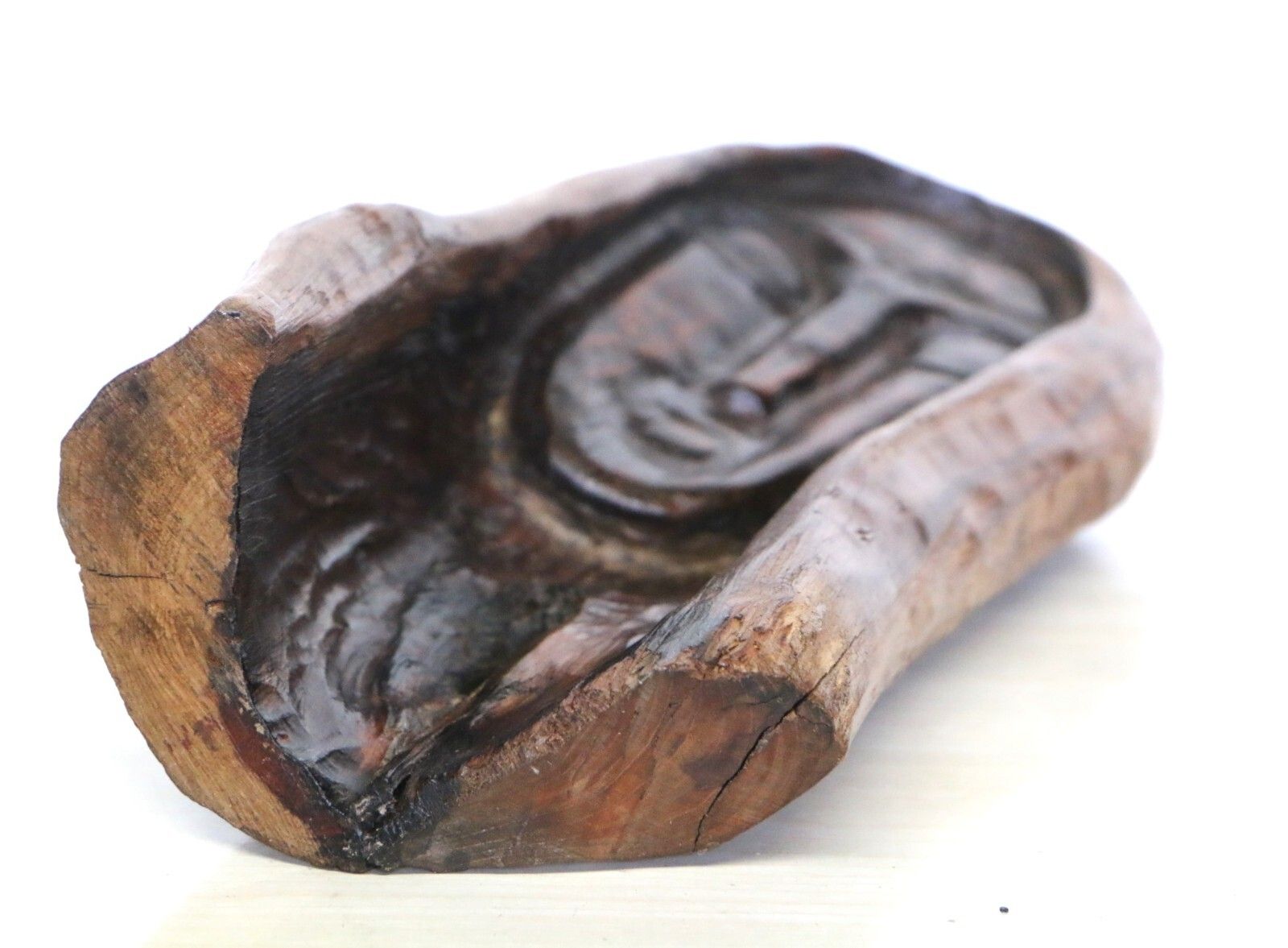 An Early 20th Century Gothic Carved Face Folk Art Unique Piece photo vinterior