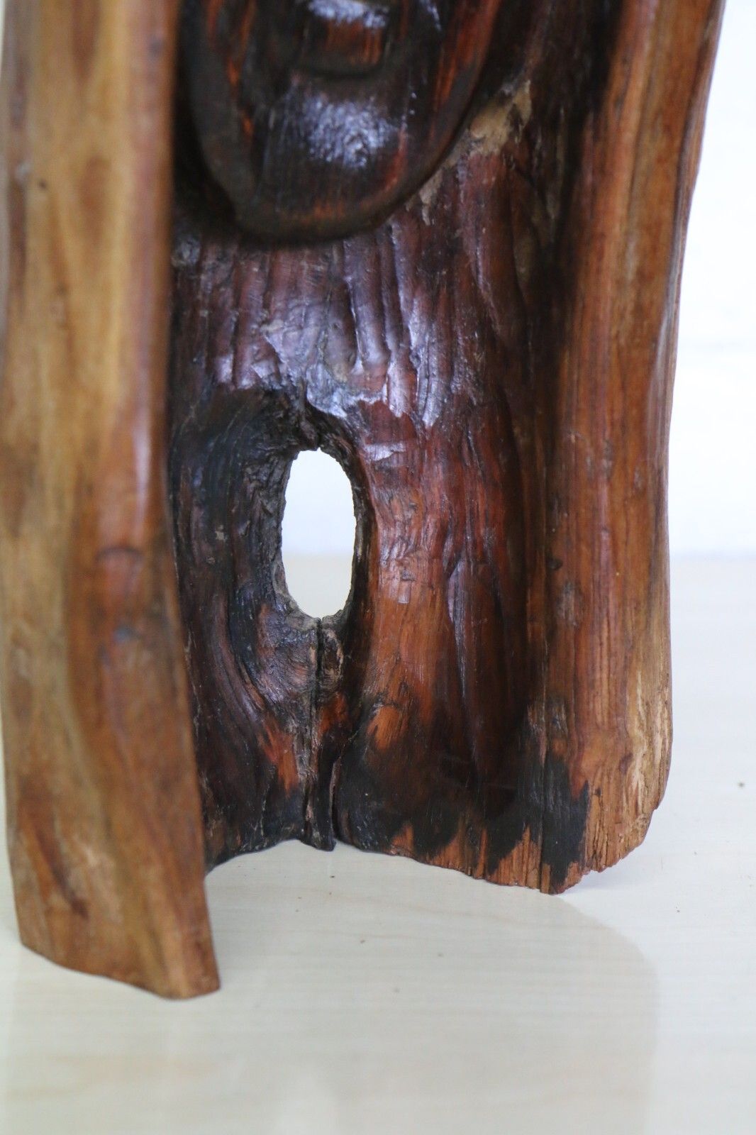 photo furniture An Early 20th Century Gothic Carved Face Folk Art Unique Piece