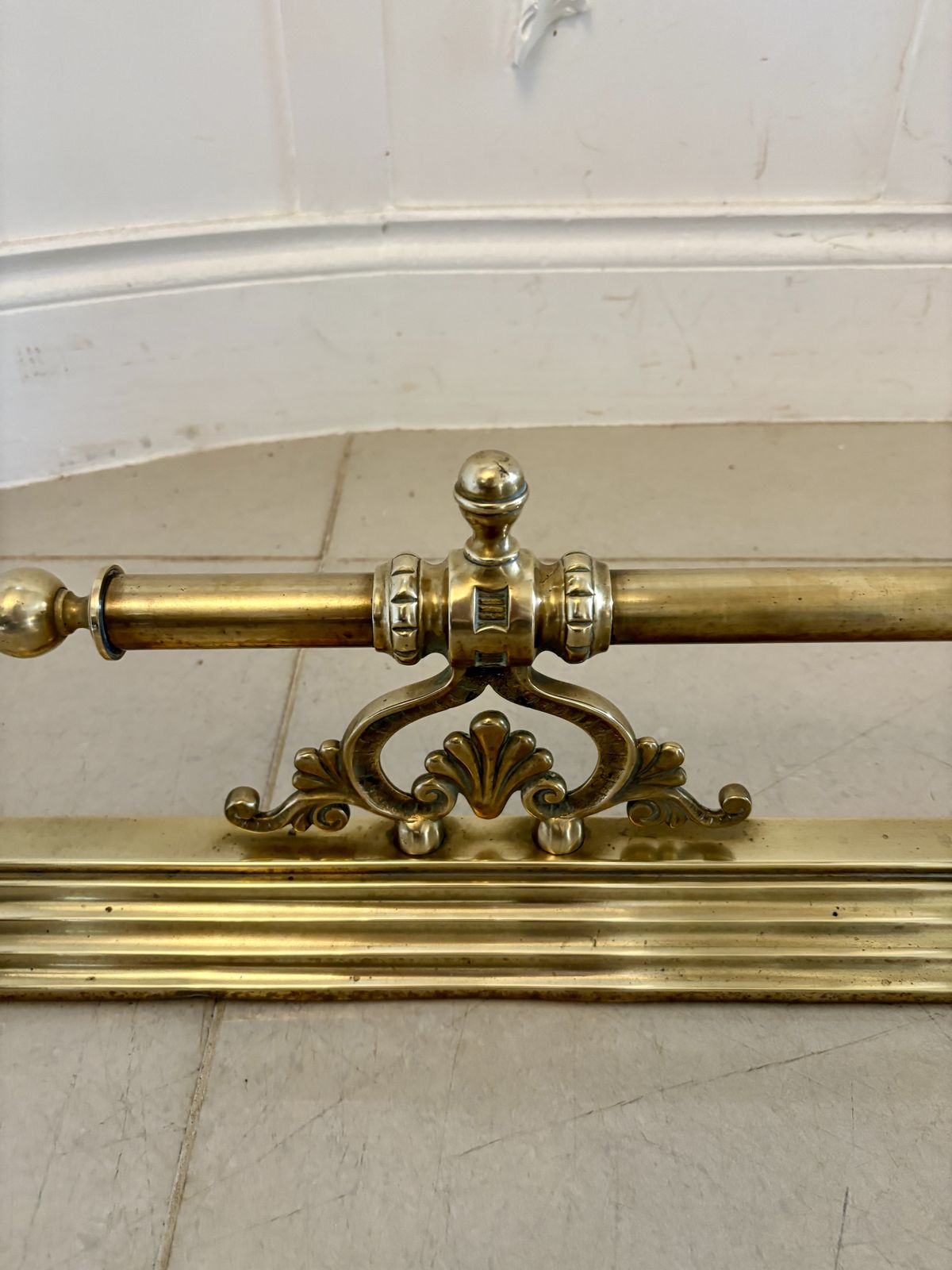 Antique 19th Century Brass Fender photo for sale