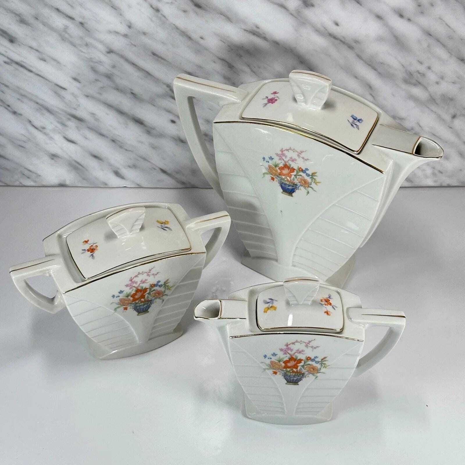 Mz Altrohlau Porcelain Art Deco Tea Set, Czechoslovakia photo furniture