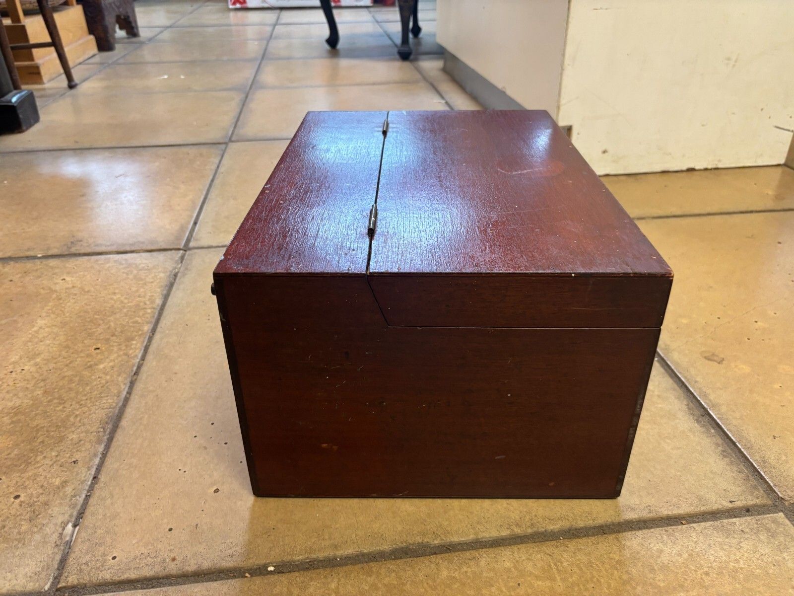 Vintage Hand Made Wooden Engineers Tool Box/ Cabinet With Drawers photo Furniture