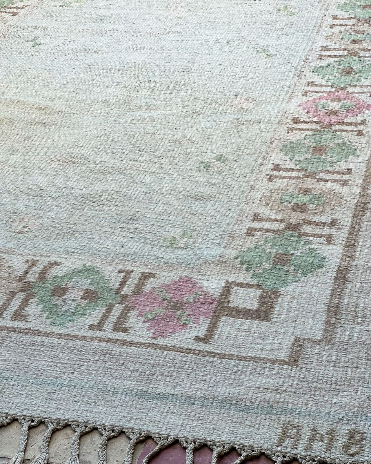 1950's Swedish Flatweave By Anne Marie Boberg photo Textiles