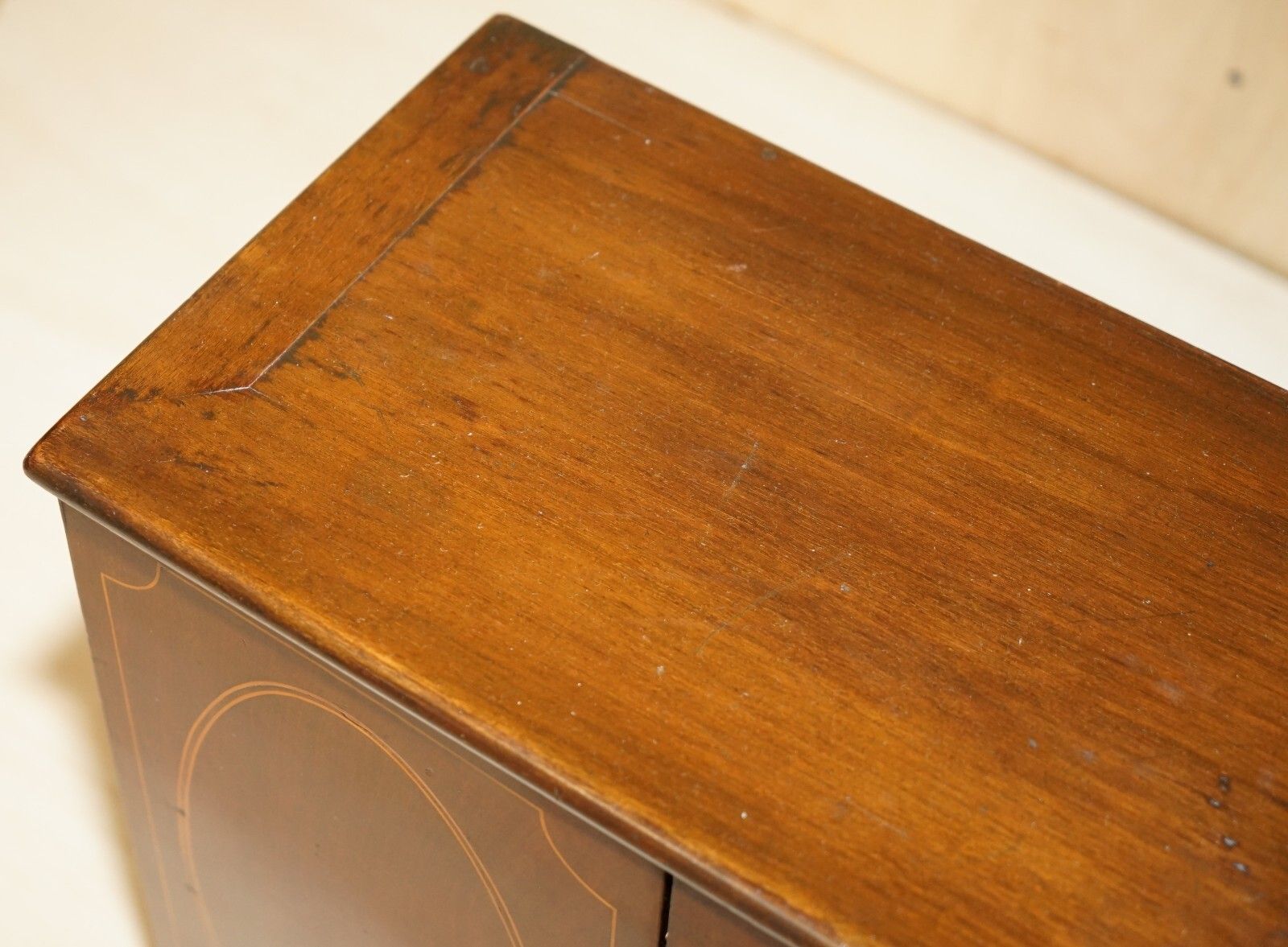 Fully Restored Fine & Antique Georgian Sheraton Collectors Cabinet Circa 1820 photo Furniture