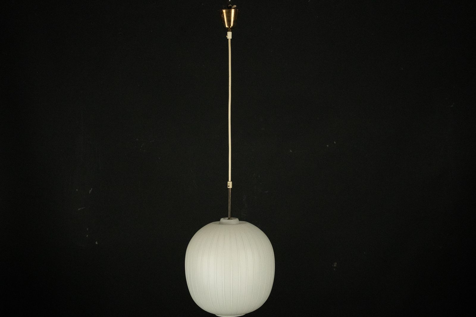 Mid Century Italian Pendant Light In The Style Of Arredoluce Monza. Italy 1950s photo vintage