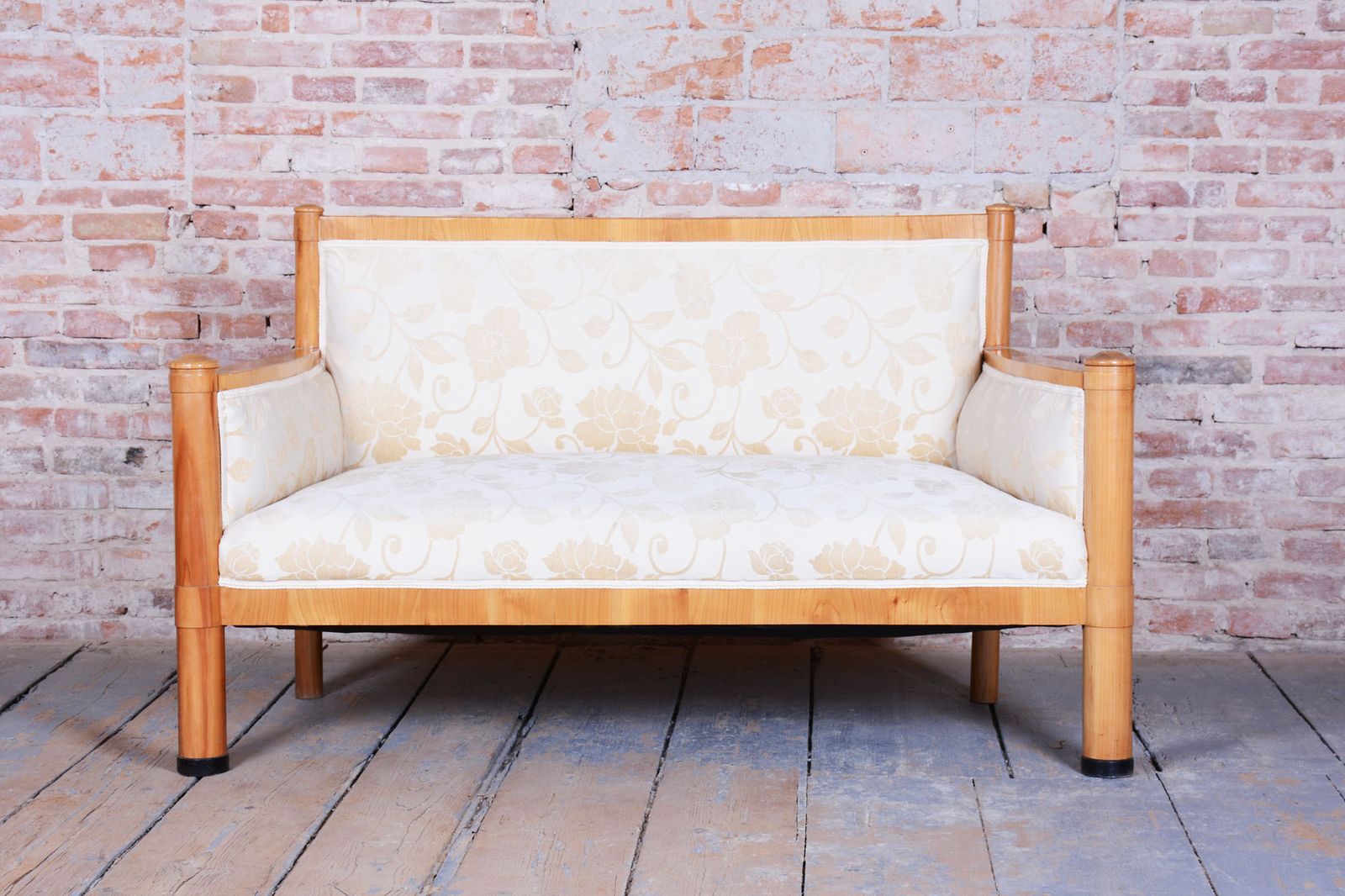 photo for sale Restored Biedermeier Sofa, Cherry Wood, Revived Polish, Austria, 1830s