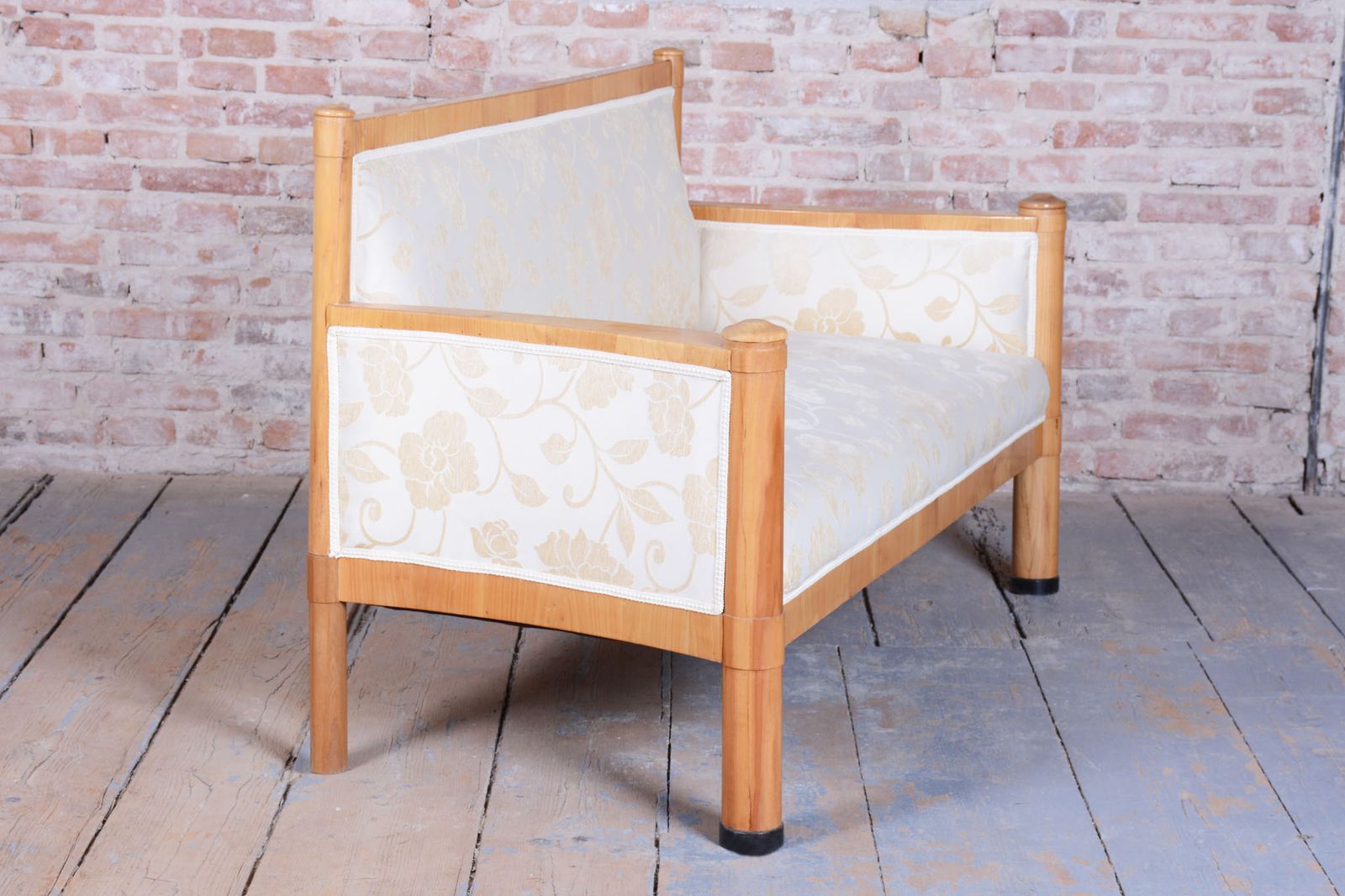 photo buy Restored Biedermeier Sofa, Cherry Wood, Revived Polish, Austria, 1830s