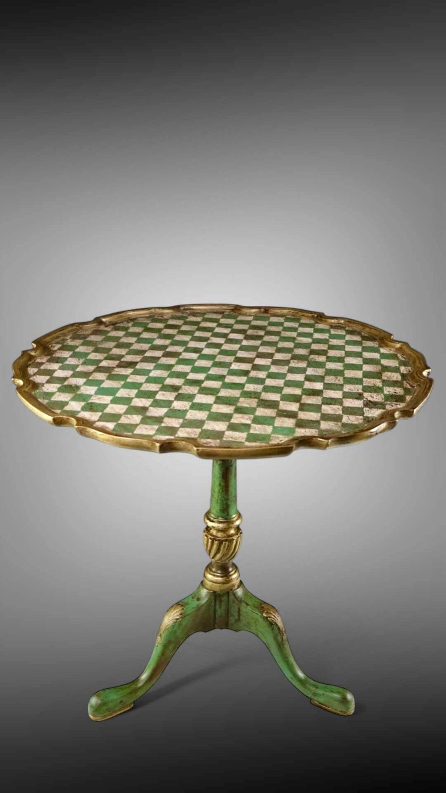 Stunning Irish “Harlequin” Antique Georgian Mahogany Tilt Top Wine Table Circa 1790