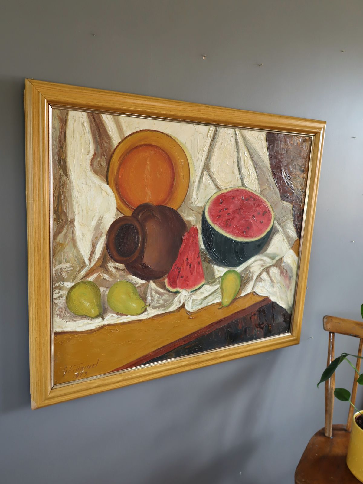Watermelon & Pot  Oil Painting photo 545.0