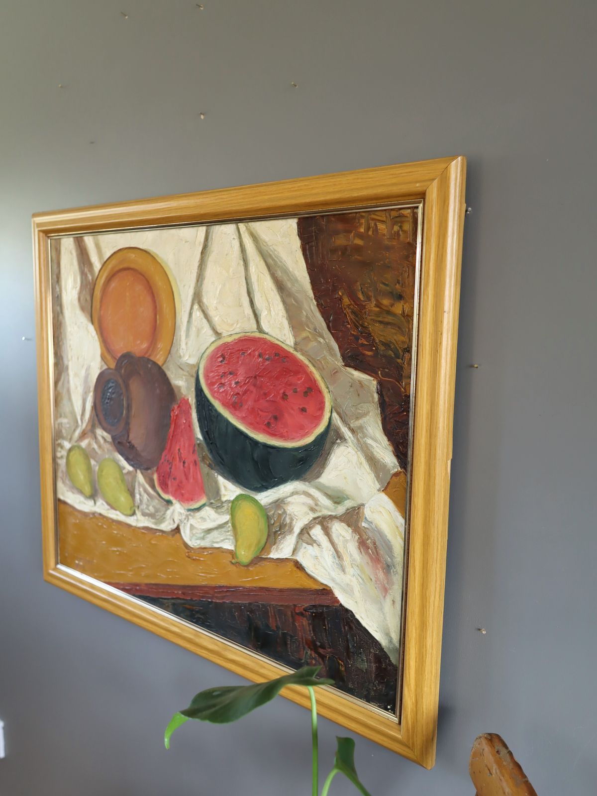 Watermelon & Pot  Oil Painting photo vinterior