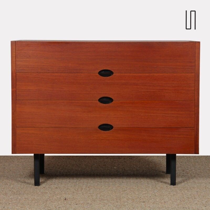 Teak Vanity By Joseph André Motte, 1960s photo furniture