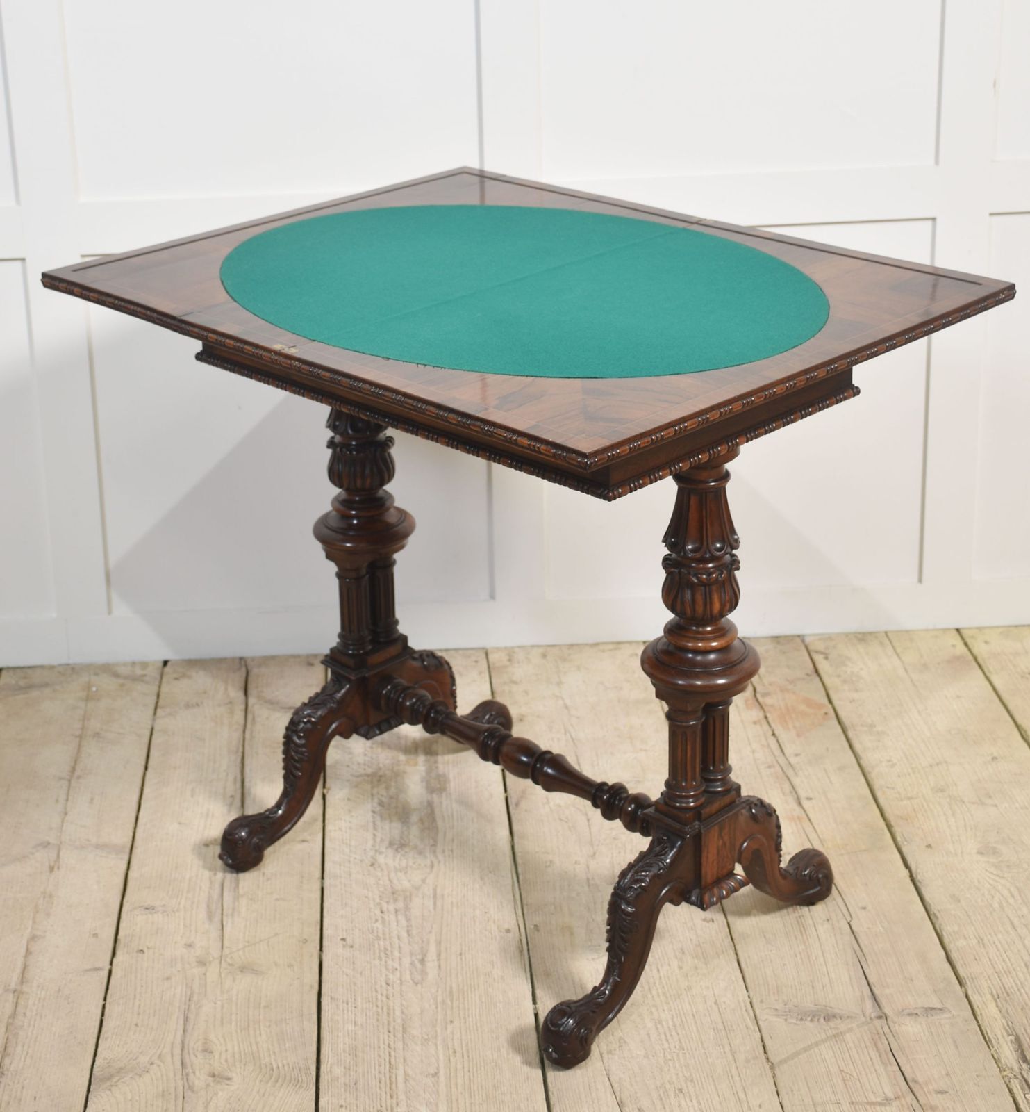 19th Century Gillows Design Rosewood Card Table photo Furniture