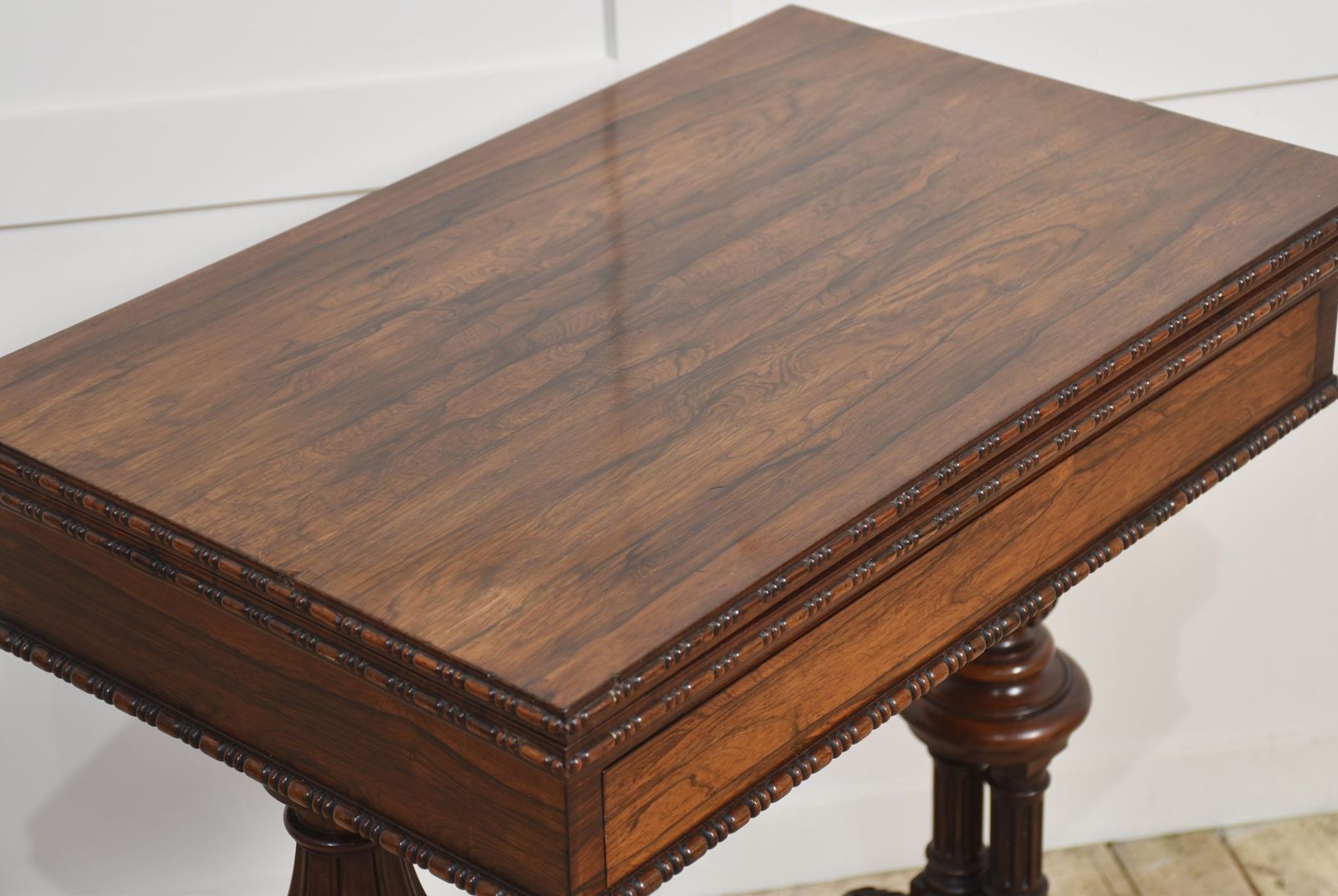 19th Century Gillows Design Rosewood Card Table photo vintage