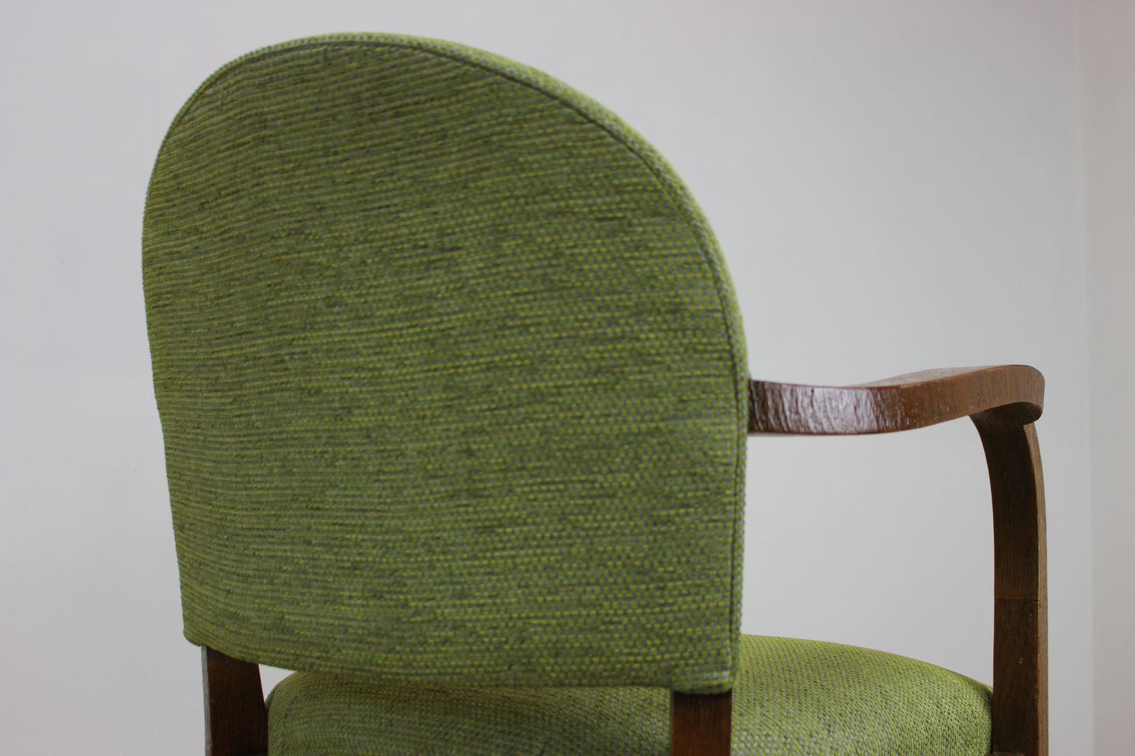 Stylish Pair French Oak Bridge Chairs C 1950 photo Furniture