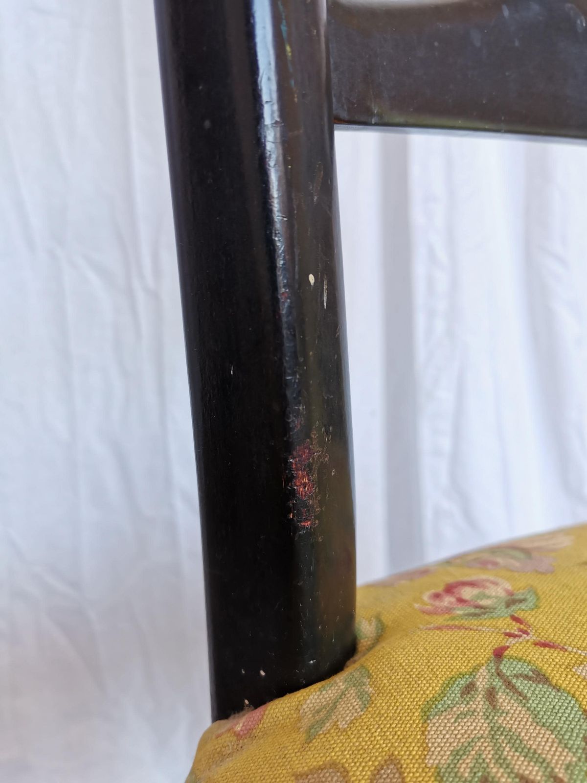 1 Of 2 Vintage High Back Chiavari Chairs By Paolo Buffa / Italy 1950s / Mid Century Modern Ladder Dining Chairs / Original Vintage Condition photo vintage
